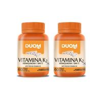Kit com 2 Vitamina K2 Menaquinona 7 Mk-7 Duom com 60 Capsulas