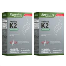 Kit com 2 Vitamina K2 Menaquinona MK7 30 Comprimidos Bionatus
