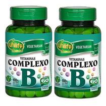 Kit Com 2 Vitaminas Do Complexo B 60 Comprimidos 500Mg - Unilife