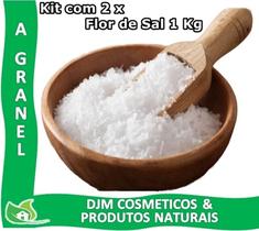 Kit com 2 x Flor de Sal Mossoró 1 Kg com Laudo Kit com 2 x Flor de Sal Mossoró 1 Kg com Laudo