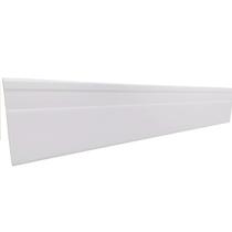 Kit com 20 Barras Rodapé PVC Liso 7cmX15mmX2,40m com 48m linear