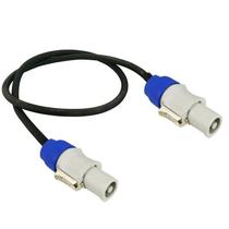 Kit Com 20 Cabos Powercon 1M Branco / Branco