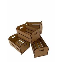 Kit com 20 Caixotinhos Em Madeira Caixote em Mdf Claro Lembrancinha Corte Laser Kit com 20 Caixotinhos Em Madeira Caixote em Mdf Claro Lembrancinha Corte Laser