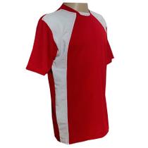Kit com 20 Camisas Esportivas TRB Vermelho/Branco