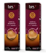 Kit com 20 Cápsulas Café Expresso 3 Três Corações Atento Kit com 20 Cápsulas Café Expresso 3 Três Corações Atento