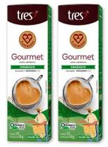 Kit com 20 Cápsulas Café Expresso Orgânico Gourmet TRES 3 Corações Intensidade 7 Kit com 20 Cápsulas Café Expresso Orgânico Gourmet TRES 3 Corações Intensidade 7