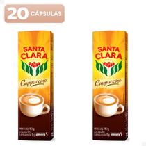 Kit com 20 cápsulas de Cappuccino Santa Clara (2 caixas) Kit com 20 cápsulas de Cappuccino Santa Clara (2 caixas)