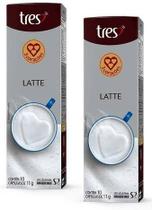 Kit com 20 Cápsulas de Latte TRES 3 Corações de espuma cremosa Leite em Cápsula Kit com 20 Cápsulas de Latte TRES 3 Corações de espuma cremosa Leite em Cápsula