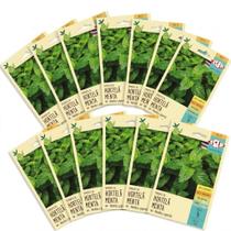 Kit Com 20 Cartelas Sementes de Hortelã Menta Kit Com 20 Cartelas Sementes de Hortelã Menta