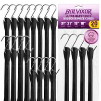 Kit com 20 cordas elásticas Bolvixor para uso pesado, borracha EPDM Kit com 20 cordas elásticas Bolvixor para uso pesado, borracha EPDM