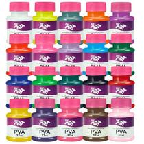 Kit com 20 Cores Tinta PVA Fosca 37ML DAC Kit com 20 Cores Tinta PVA Fosca 37ML DAC