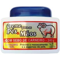 Kit Com 20 Creme Para Pés E Mãos Sebo De Carneiro Sanjully