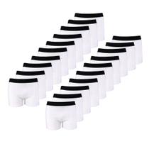 Kit com 20 Cuecas Boxer Box Try Basics Algodão Cotton Lisa Básica Casual Moda Masculina Kit com 20 Cuecas Boxer Box Try Basics Algodão Cotton Lisa Básica Casual Moda Masculina