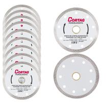 Kit com 20 Discos De Corte Diamantado Porcelanato 110 mm Cortag 60863 Kit com 20 Discos De Corte Diamantado Porcelanato 110 mm Cortag 60863