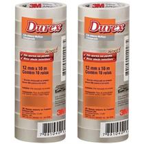 Kit com 20 Durex Fita Adesiva 12MM X 10M Kit com 20 Durex Fita Adesiva 12MM X 10M
