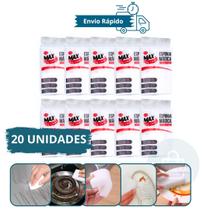 Kit com 20 Esponjas Mágicas Multiuso de Melamina - Limpa Tudo, Tira Ferrugem e Manchas em Sofá Kit com 20 Esponjas Mágicas Multiuso de Melamina - Limpa Tudo, Tira Ferrugem e Manchas em Sofá