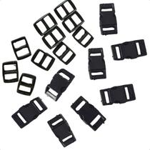 Kit Com 20 Fechos De Engate Rápido Com 20 Reguladores 10MM