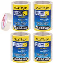 Kit com 20 Fitas Adesivas Qualitape 24mm por 50 Metros Kit com 20 Fitas Adesivas Qualitape 24mm por 50 Metros
