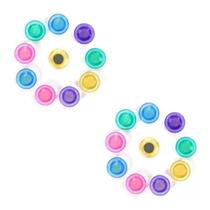 Kit com 20 Imãs Coloridos Para Pendurar Avisos Em Geladeira