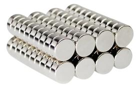 Kit Com 20 Ímãs De Neodímio 10X4Mm N35 Super Forte - Fixação Kit Com 20 Ímãs De Neodímio 10X4Mm N35 Super Forte - Fixação