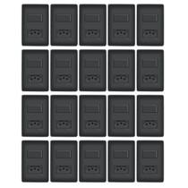 Kit Com 20 Interruptor Simples E Tomada Preta 20a Black- Fame