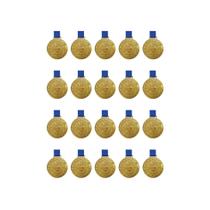 Kit Com 20 Medalhas de Ouro M36 Honra ao Mérito Fita Azul Crespar Kit Com 20 Medalhas de Ouro M36 Honra ao Mérito Fita Azul Crespar