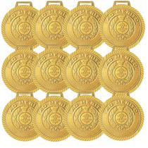 Kit com 20 Medalhas Rema Honra Ao Mérito 40mm Com Fita Cor Ouro 4440 Kit com 20 Medalhas Rema Honra Ao Mérito 40mm Com Fita Cor Ouro 4440
