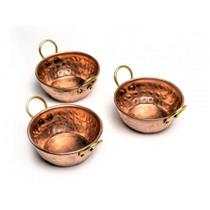 Kit com 20 mini tachos de cobre Coleção Especiarias Panelinhas 6,5 cm 45ml