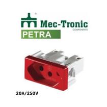 Kit com 20 Módulos de Tomada 20A/250V 2P+T