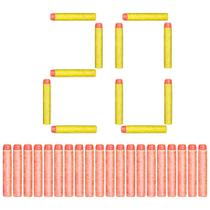 Kit com 20 Munições para Arminha de Brinquedo Lançador Nerf Ponta emborrachada Kit com 20 Munições para Arminha de Brinquedo Lançador Nerf Ponta emborrachada