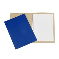 Kit com 20 Pasta de Papelão Com Grampo 34cm x 23cm Azul