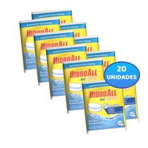 Kit com 20 Pastilhas Desinfetante Hidroall Hcl Penta Tablete Para Piscinas