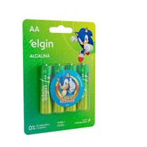Kit com 20 pilhas alcalinas aa - elgin