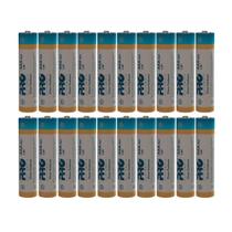 Kit Com 20 Pilhas Comum de Zinco AAA R3 - 1,5V Proeletronic