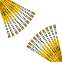 Kit Com 20 Pincéis Nº 06 Tigre 815 ( Linha Amarela )