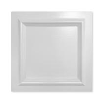 Kit com 20 Placas 3D Decorativa Branca Revestimento Painel PVC Auto Relevo 50x50 Boiserie Premium