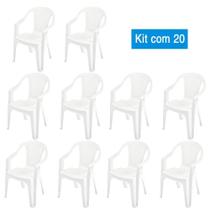 Kit com 20 Poltronas de Plástico Pegasus Branco gelo Kit com 20 Poltronas de Plástico Pegasus Branco gelo