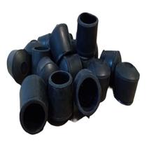 Kit Com 20 Ponteiras Borracha Para Cadeiras 1.1/4 Polegada Preta