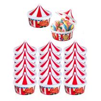 Kit com 20 Porta Mix Circo Pote de Doces Festas e Lembrancinhas