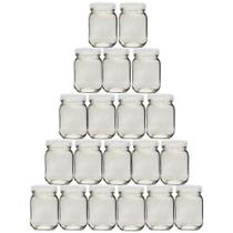 Kit com 20 Potes de Vidro para Armazenar Leite Materno 200ml + Brinde