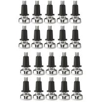 Kit com 20 Sapata Pé Nivelador Base 21mm Zincado Kit com 20 Sapata Pé Nivelador Base 21mm Zincado