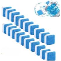 Kit com 20 tabletes de limpeza para máquina de lavar roupa embalados individualmente, higienização profunda, remove ba Kit com 20 tabletes de limpeza para máquina de lavar roupa embalados individualmente, higienização profunda, remove ba