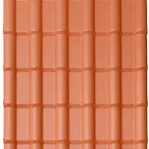 Kit com 20 Telhas Pvc Colonial 2,42m X 0,88m X 1,7mm 6 Ondas Lux Telhas