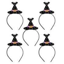 Kit Com 20 Tiara Chapéu De Bruxa Halloween Para Festa Dia Das Bruxas