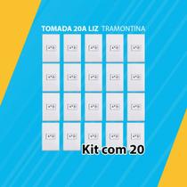 Kit com 20 tomada 20a liz tramontina