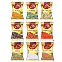 Kit com 20 unidades de Temperos e Condimentos para sua Cozinha