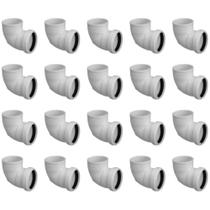 Kit com 20 Unidades Joelho 40mm C/ Anel 90º Esgoto Tigre Kit com 20 Unidades Joelho 40mm C/ Anel 90º Esgoto Tigre