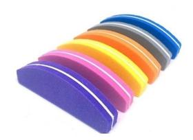 Kit Com 20 Unidades Mini Lixa Buffer Bumerangue Colorido