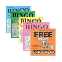 Kit Com 200 Cartelas De Bingo Colorida - Cartela Para Jogo de Bingo Free