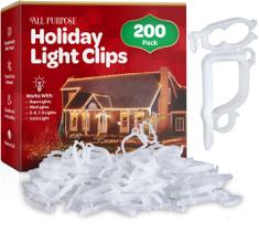 Kit com 200 Clipes para Luzes de Natal - Uso Geral